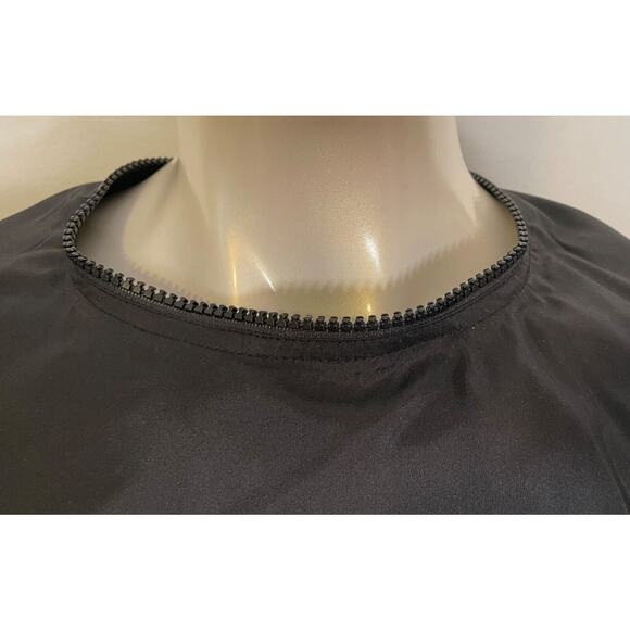 Shamask Black Silk Linen Dress 10 12 14 NWT $1600 Evening - Picture 7 of 16